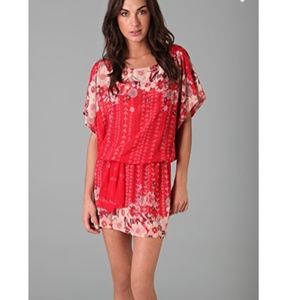 Karen Zambos Red Dani Dress Size Small